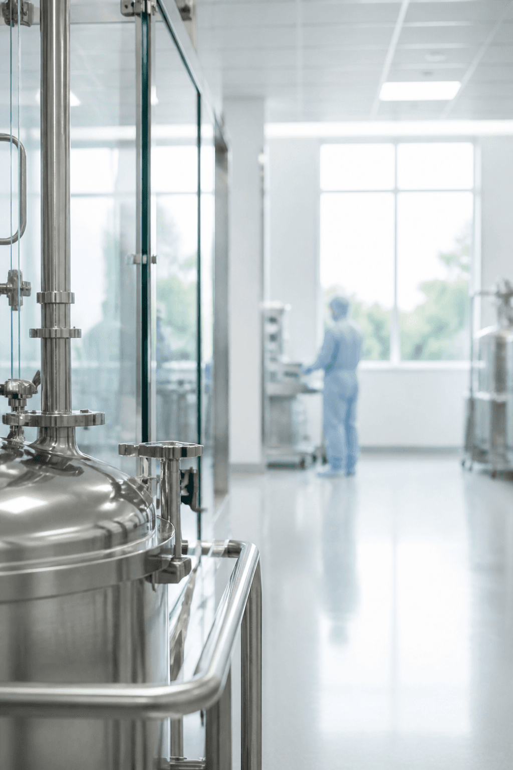 Catalyst production suite during a fill run